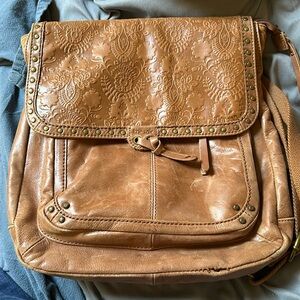 The Sak Floral Embossed Leather Ventura Backpack Convertible Purse